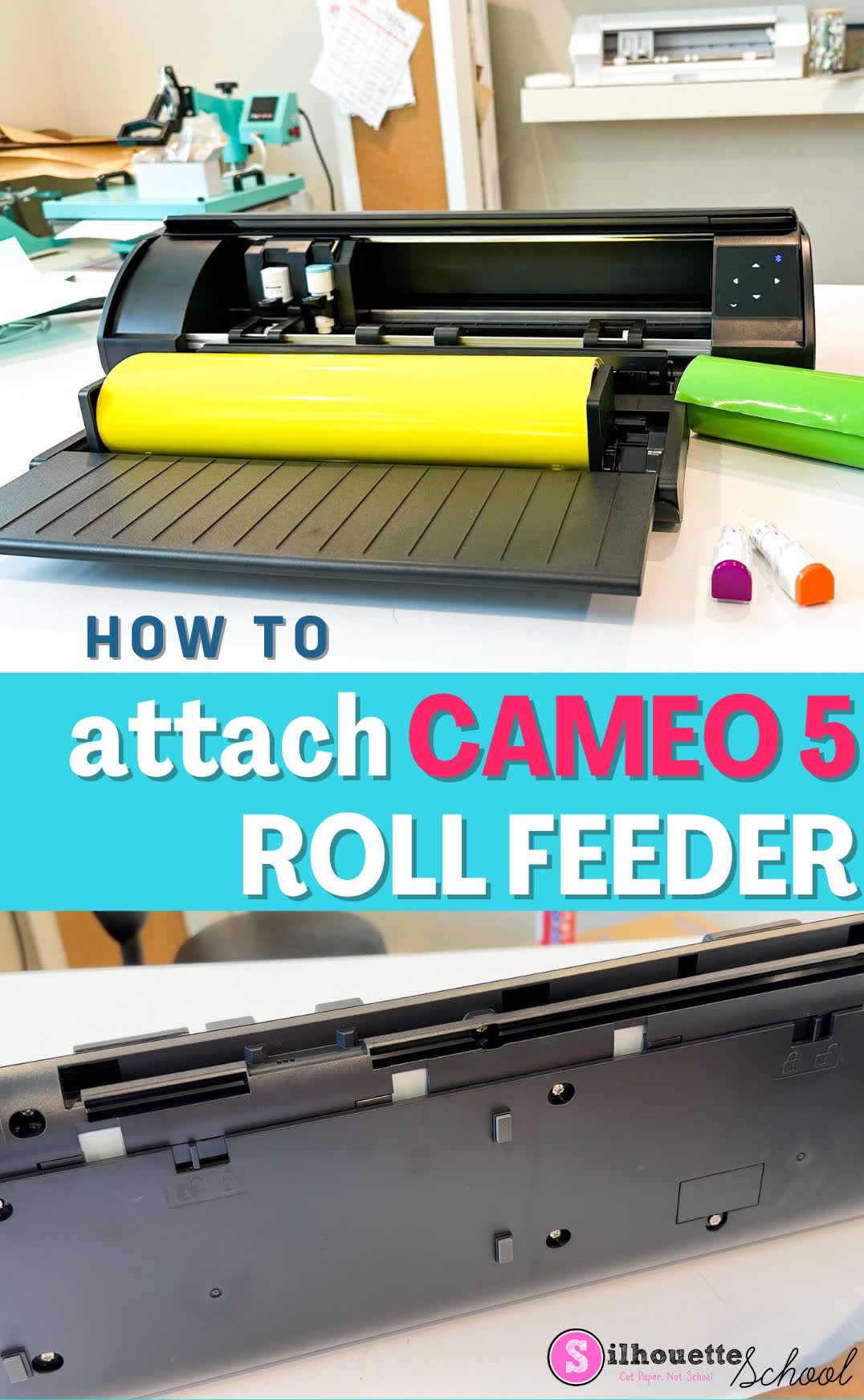 How to Setup CAMEO 5 Roll Feeder - Silhouette School